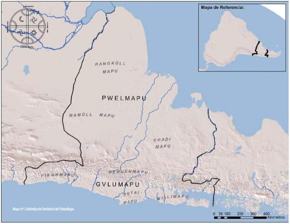 Mapa nº1 - Delimitación Territorial del PinkuMapu
